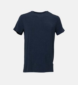 تيشيرت قطن أساسي بأكمام قصيرة