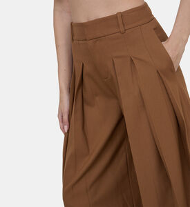 Simon Wide-leg Pleated Trousers