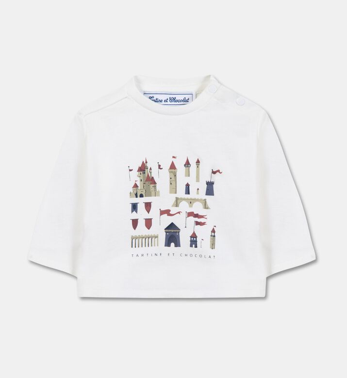 Tartine et Chocolat Castle-print Long-sleeve T-shirt, Packshot View