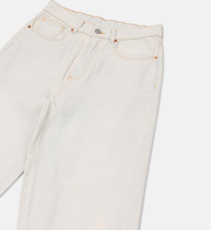 جينز قطن عريض الساقين جينز قطن عريض الساقين