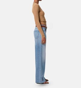 Citizen of Humanity Slip Pockets Button Closure Denim Pants, Model View