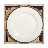 Gold-rimmed Soup Plates 6-piece Set - 20 Cm