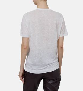 تيشيرت كلاسيكي بياقة بشكل في