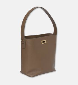 Maya.M Constructed Bucket Bag, Greige, Packshot View