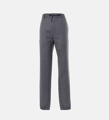 Wool-blend Stretch Casual Pants
