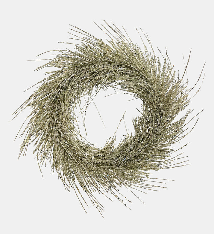 Glitter Needle Pine Wreath Deco Glitter Needle Pine Wreath Deco