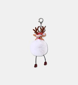 StickyBestie Bag Charm Reindeer, White, Packshot View