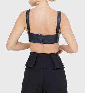 بوستير من الجلد النباتي بدون أكمام