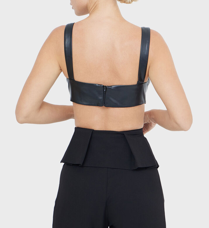 بوستير من الجلد النباتي بدون أكمام