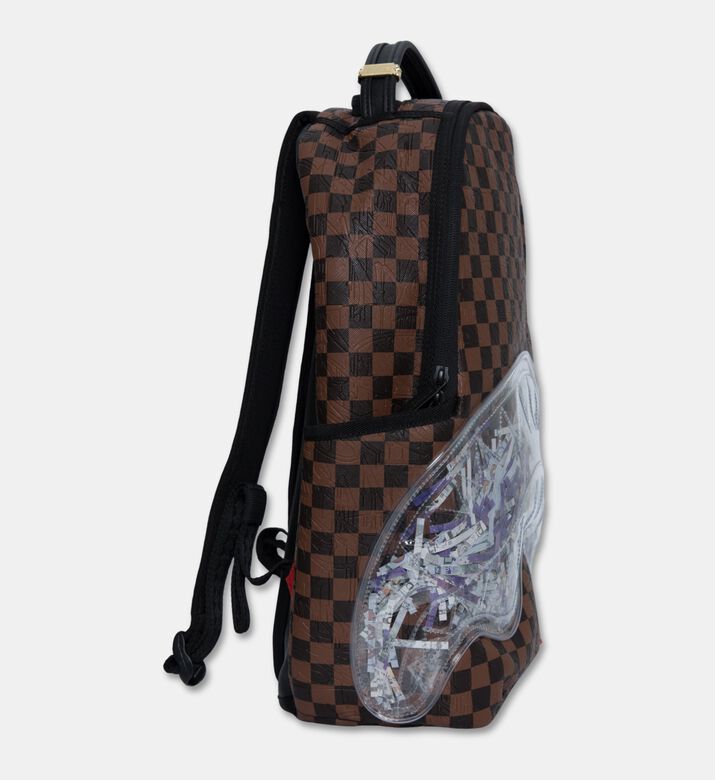 Sprayground Clear Pouch Checker Backpack, Packshot View