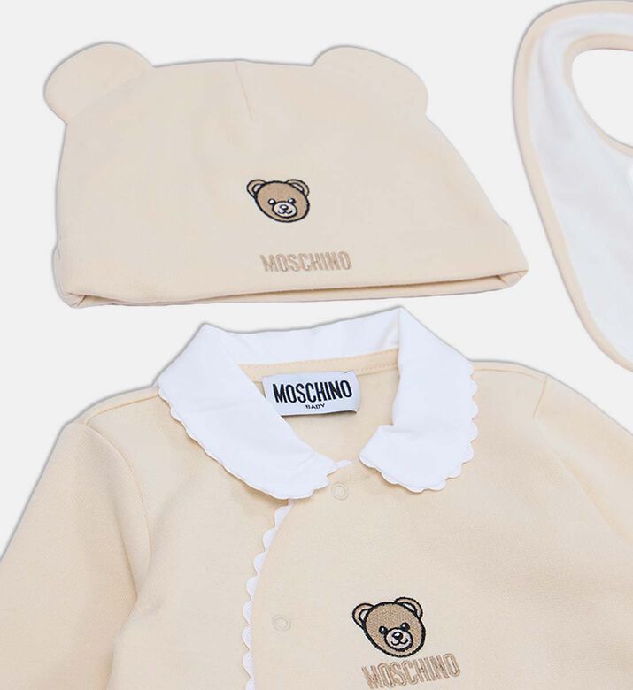 Moschino BKT Babygrow 3-piece Set, Packshot View Moschino BKT Babygrow 3-piece Set, Packshot View