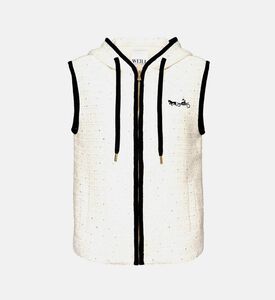 سويت شيرت بغطاء رأس بدون أكمام