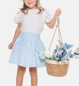 تنورة إيدينا للبنات مزخرفة