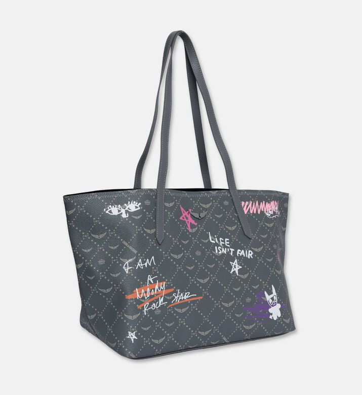 Zadig et Voltaire Bag Monogram, Dark-grey, Packshot View