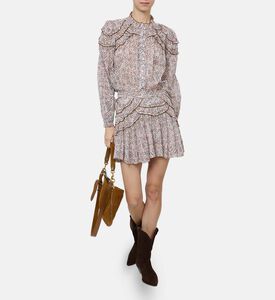 Ceola Tapestry-print Mini Skirt