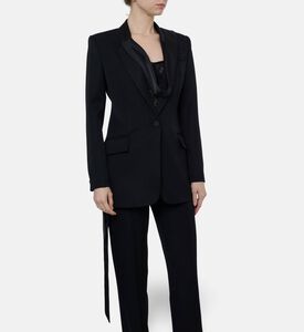 The Attico Long-sleeve Side-detail Jacket, Model View