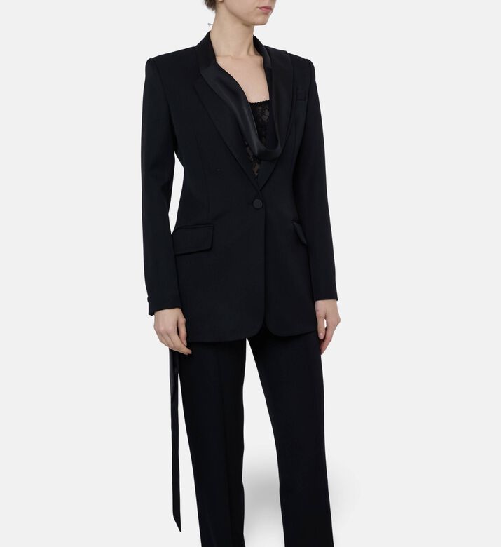 The Attico Long-sleeve Side-detail Jacket, Model View