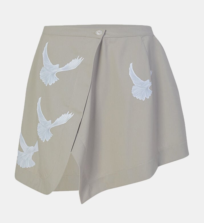 Singing Doves Mini Skirt