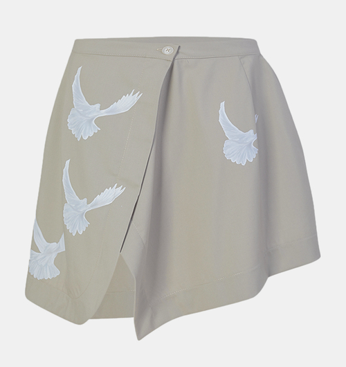 Singing Doves Mini Skirt