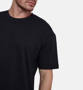 تيشيرت قطن بقصة عادية وأكمام قصيرة