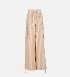 Vietta Striped Silk Blend Pants