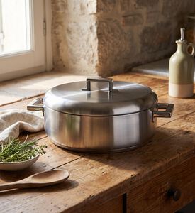 Mepra Matt Stainless Steel Fryer Pan, Model View