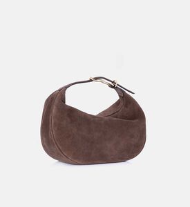 Suede Top Handle Moon Hobo Bag Suede Top Handle Moon Hobo Bag