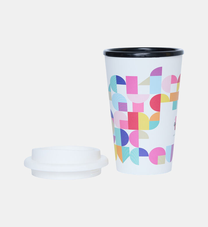 Geometric-print Insulated Travel Mug Geometric-print Insulated Travel Mug