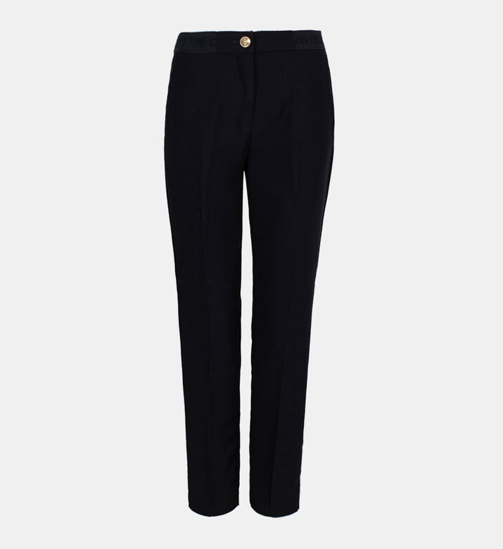 Logoed Band Cigarette Trousers