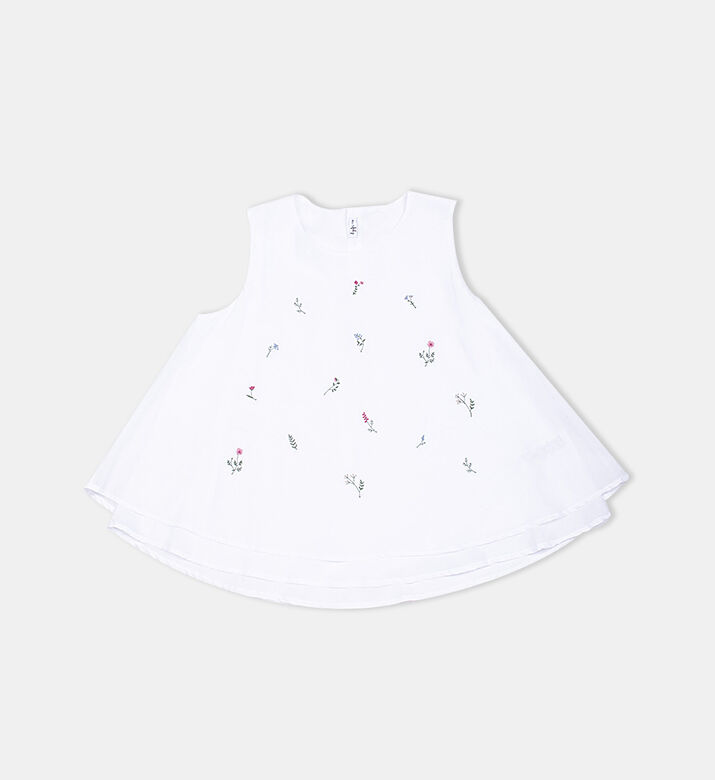 Junior Girl Floral Chiffon Top