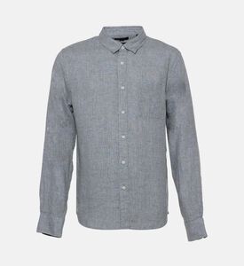 قميص بأكمام طويلة بنقشة