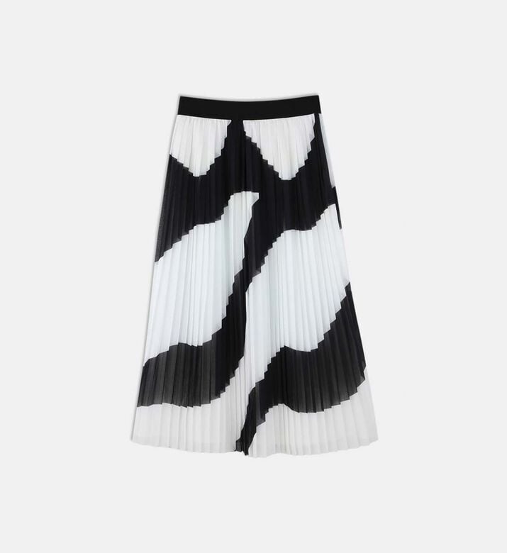 Pleats-detail Flared Skirt Pleats-detail Flared Skirt