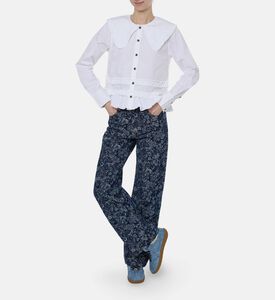 Ganni Shirt, Ivory, 38, Model View