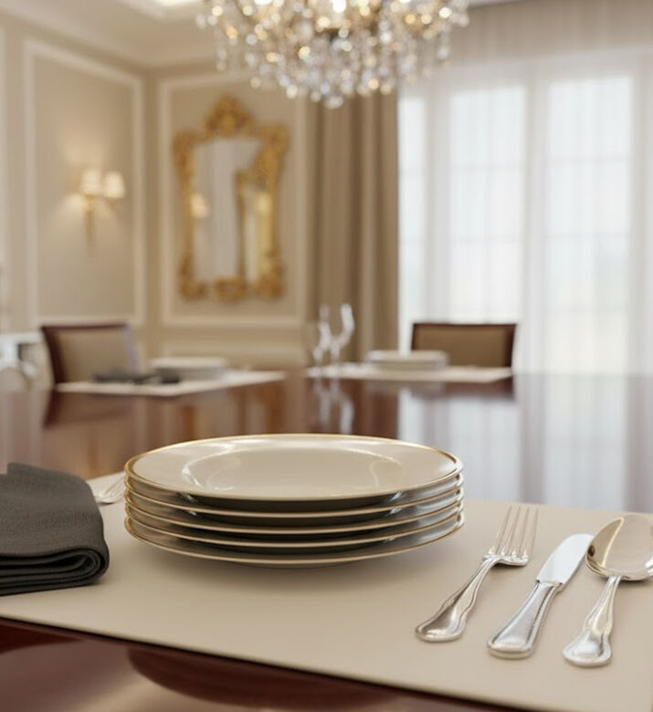 Home Deco and More Gold-rimmed Soup Plates 6-piece Set - 20 Cm, Packshot View