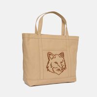 Canvas Tote Bag With Fox Head
