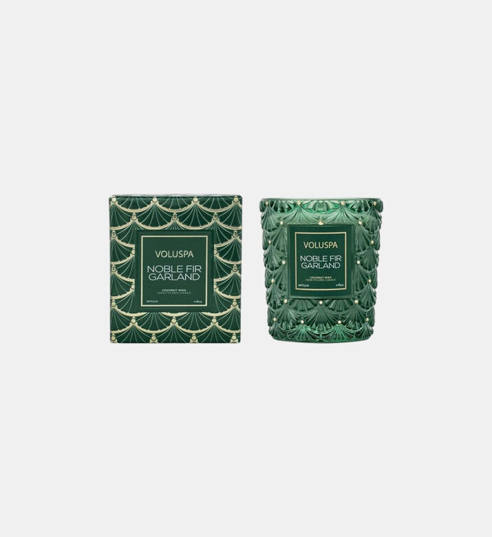 Japonica Noble Fir Garland Candle