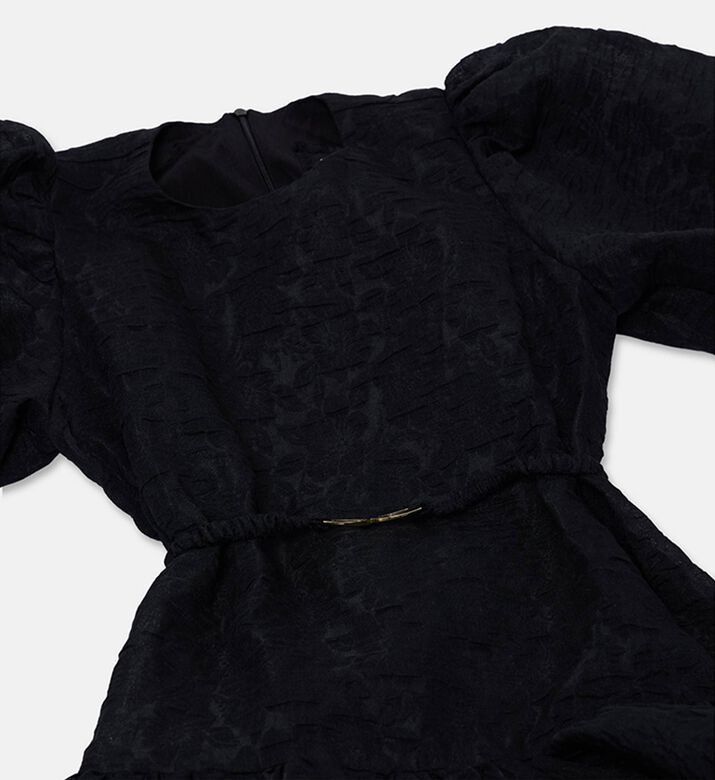 Poca and Poca Puffy Short-sleeve Layered Dress, Packshot View