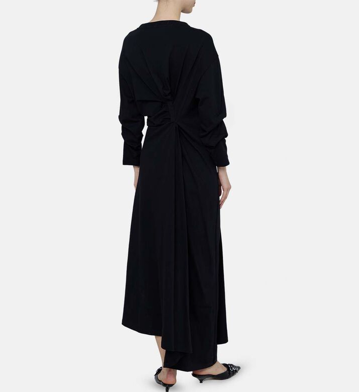 فستان جيرسي بعقدة