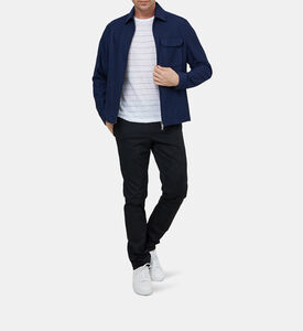 Linen Stripped Classic-fit T-shirt