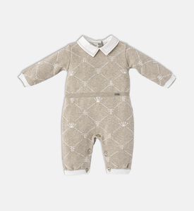 Patterned Knit Romper