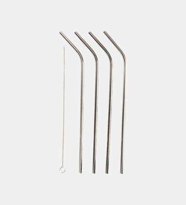 Stainless Steel Straws 4-pieces Set