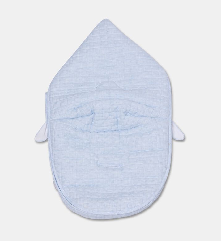 My First Collection Quilted Linen Baby Car Seat Nest, Packshot View