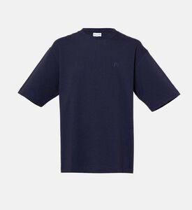 تيشيرت قطن فضفاض بلون بنفسجي