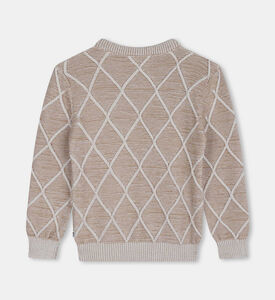 Embroidery Rhombic Pullover Embroidery Rhombic Pullover