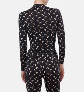 Marine Serre Top Jersey, Black, L, Model View