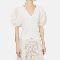 Myra Cotton Puffy Sleeves Top
