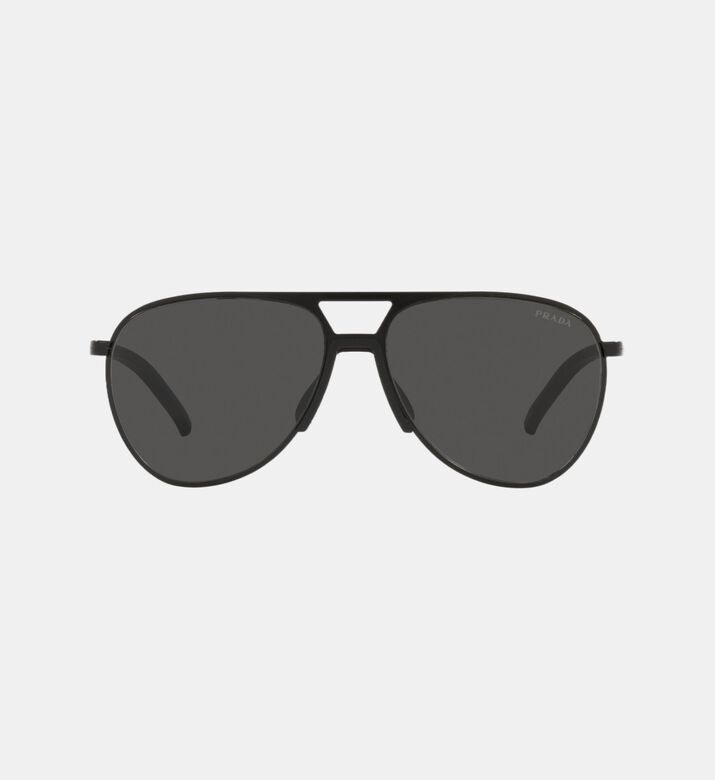 Pilot Shape Stripe Design Sunglasses 59