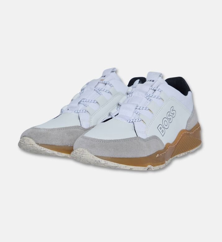 Boss Mixed Material Lace-up Sneakers, Packshot View