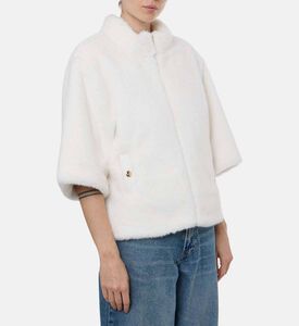 Weill Three-quarter Sleeve High-neck Jacket, Model View