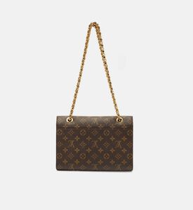 حقيبة فيكتوار لويس فويتون بنقشة العلامة وجزء أزرق داكن مملوكة مسبقًا